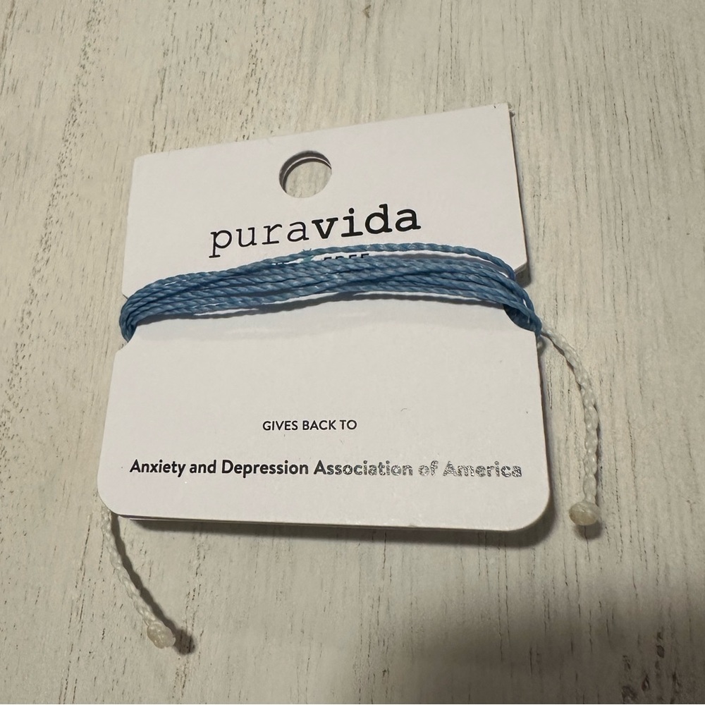 Pura Vida Anxiety and Depression Association of America Chatity Bracelet
